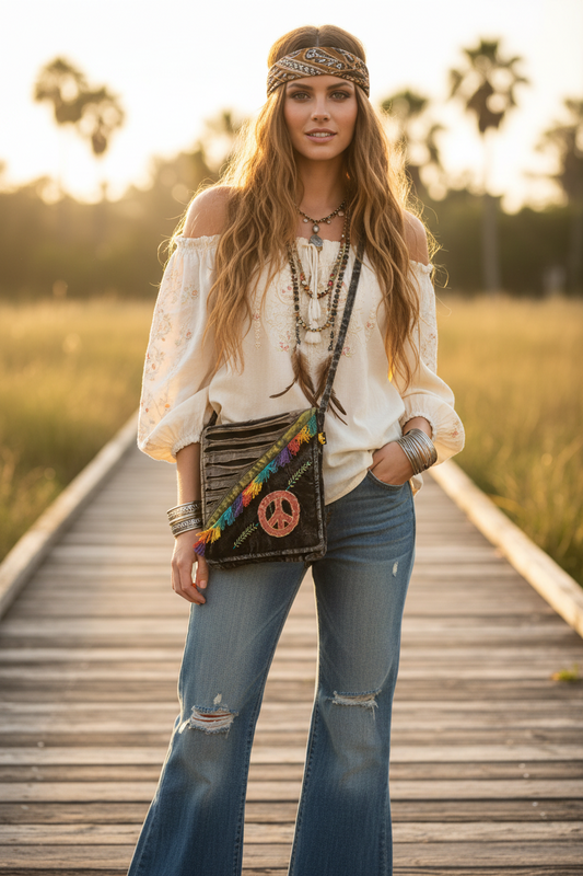 Patchwork Peace Vibe Bag