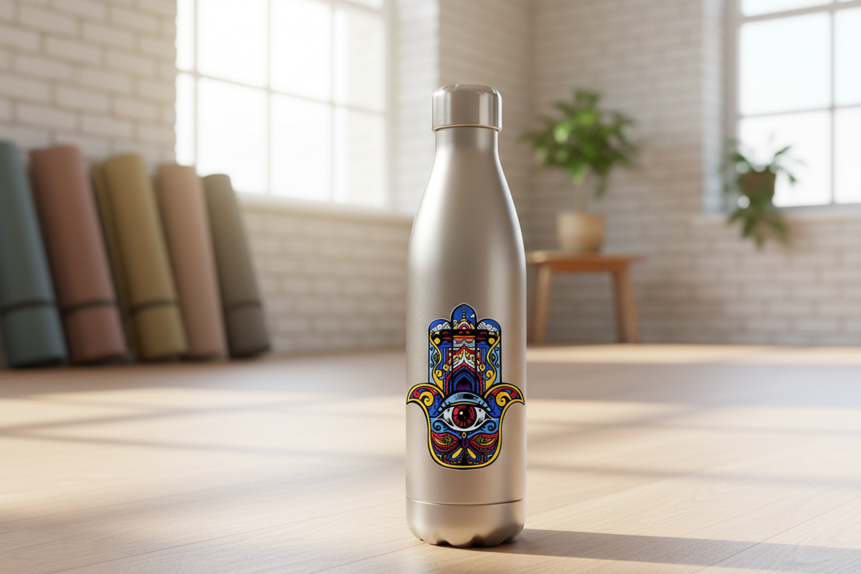 Palm of Peace Sticker | A soulful shimmer for your sacred space