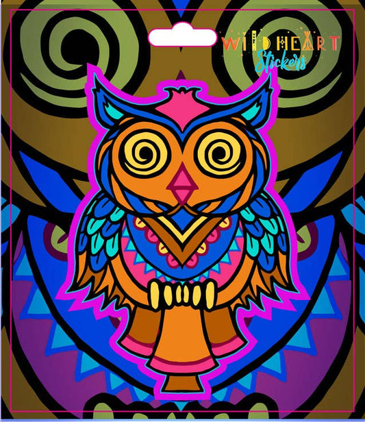 Whimsy Watcher Owl Window Sticker