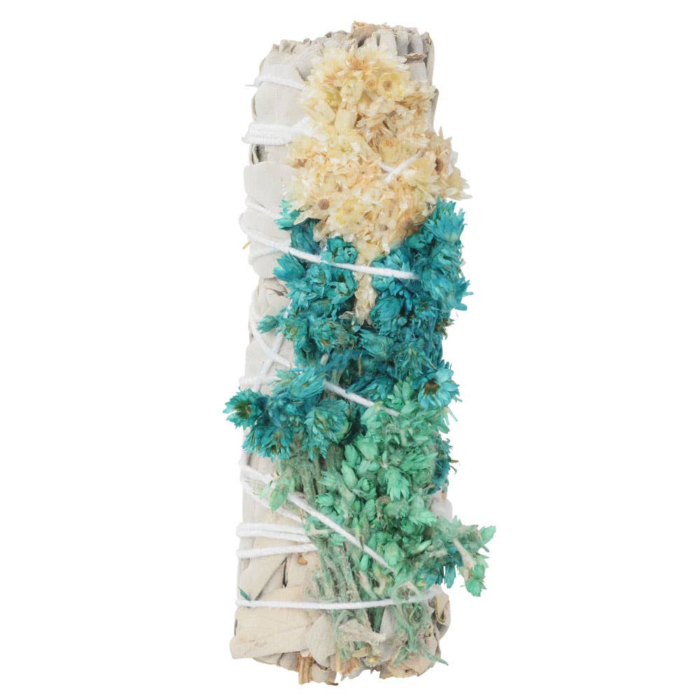 White Sage + Blue Mullein Bundle (3) – 4" Cleansing Ritual Sticks