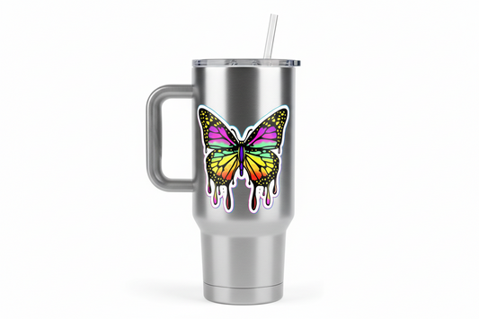 Cosmic Flutterby Melted Wings Sticker