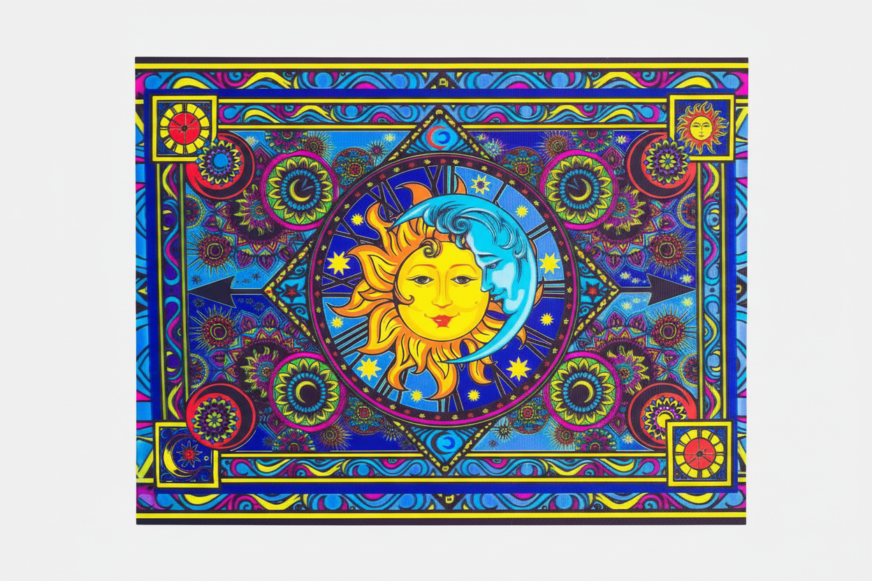 Celestial Sway — 3D Lenticular Poster for the Cosmic Soul