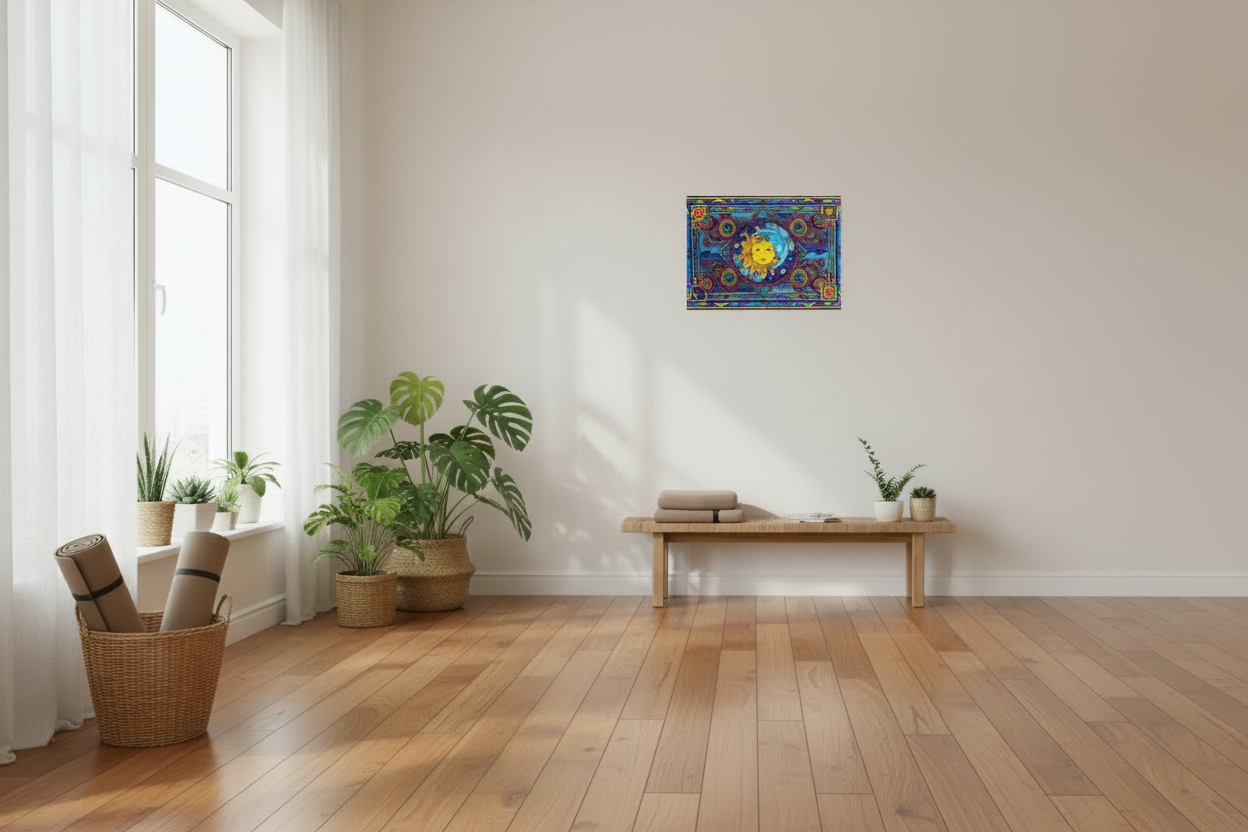 Celestial Sway — 3D Lenticular Poster for the Cosmic Soul