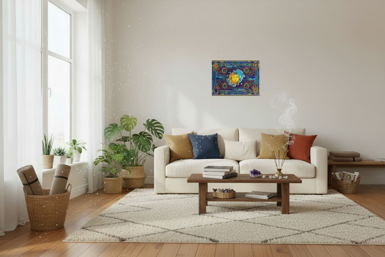 Celestial Sway — 3D Lenticular Poster for the Cosmic Soul