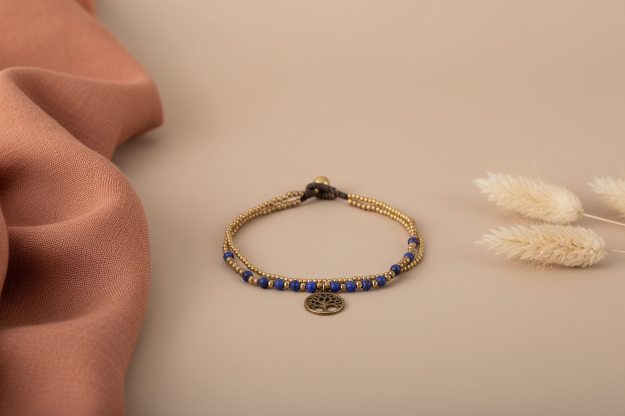 Roots & Rhythm: Tree of Life Anklet