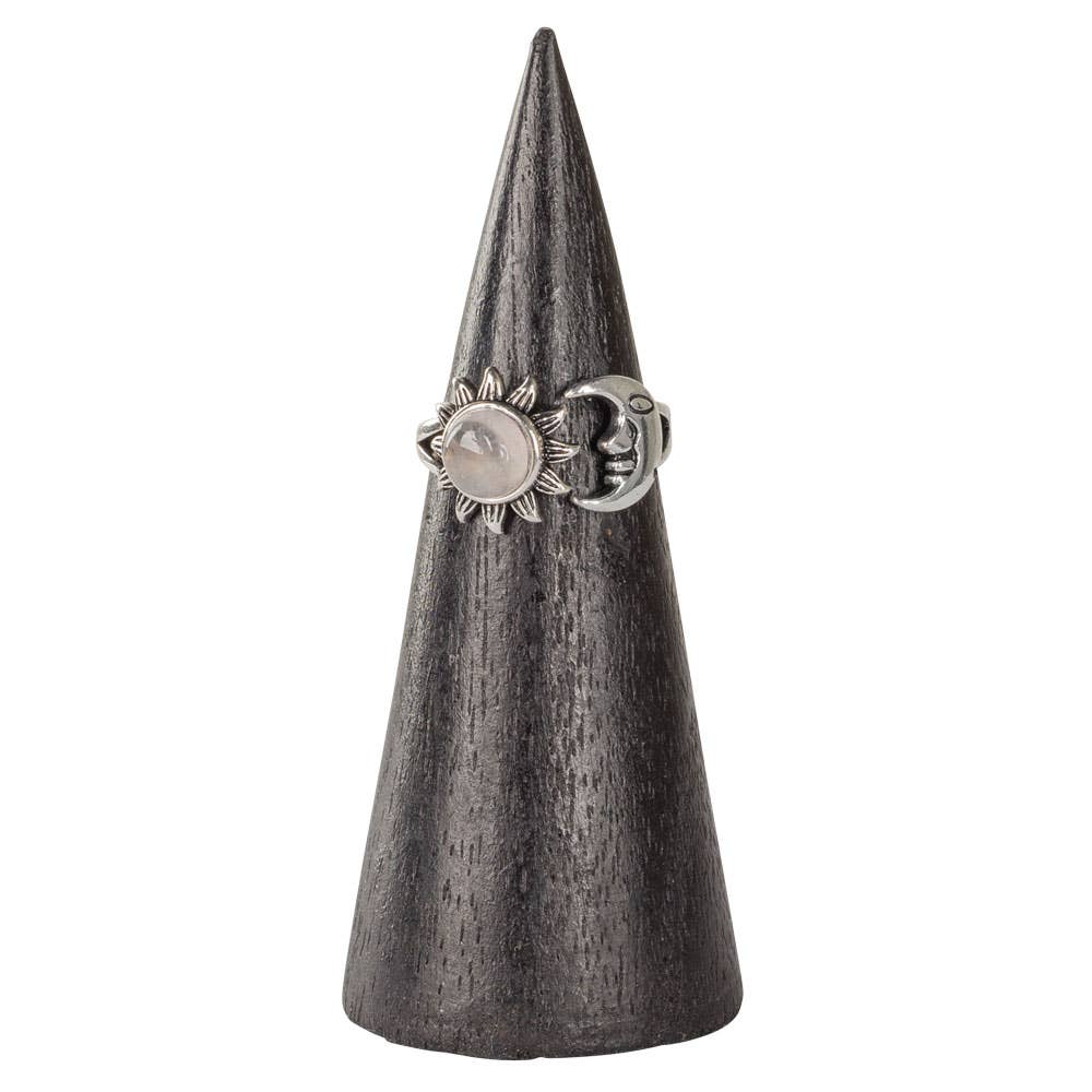 Rose Quartz Sun & Moon Adjustable Ring™