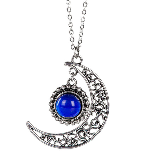 Celestial Glow™ Moodstone Necklace – Sun & Moon Pendant