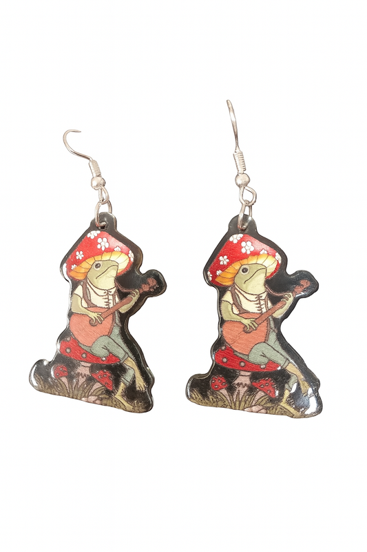 Banjo & Bramble: The Toadstool Troubadour Earrings
