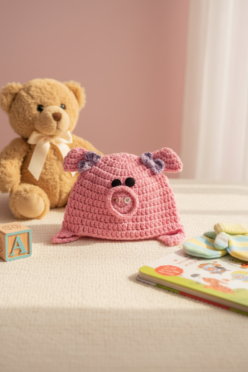 Hog Wild Snuggle Snout Beanie