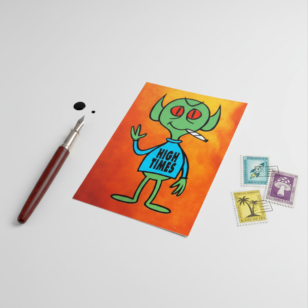 Cosmic Correspondence: High Times Edition 🌌 -- 4" x 6" Postcards for the playful, the dreamy, and the intergalactic pen pal.