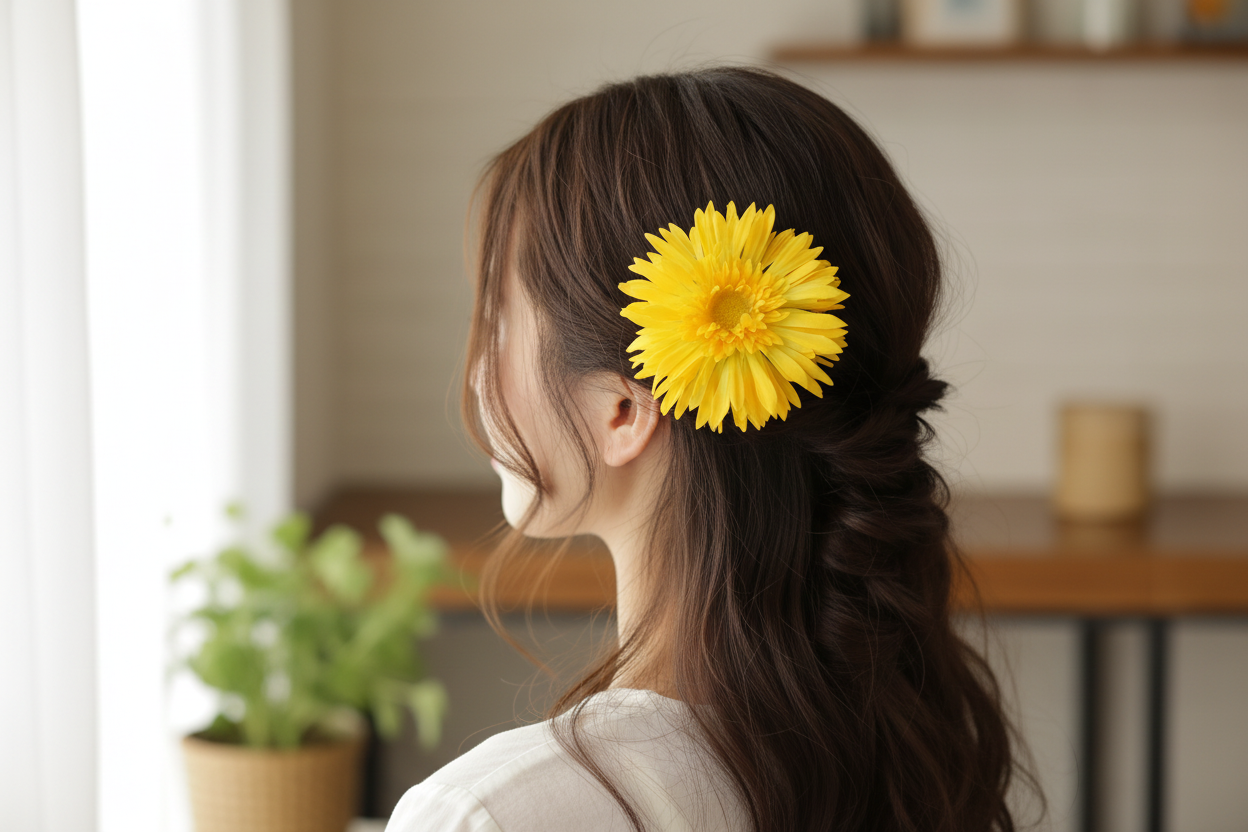 Petal to the Metal Hair Clip