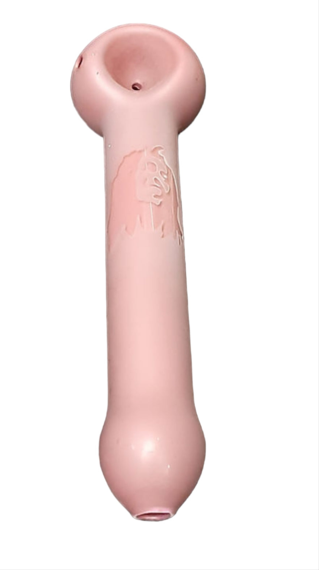 One Love Frosted Glass Pipe