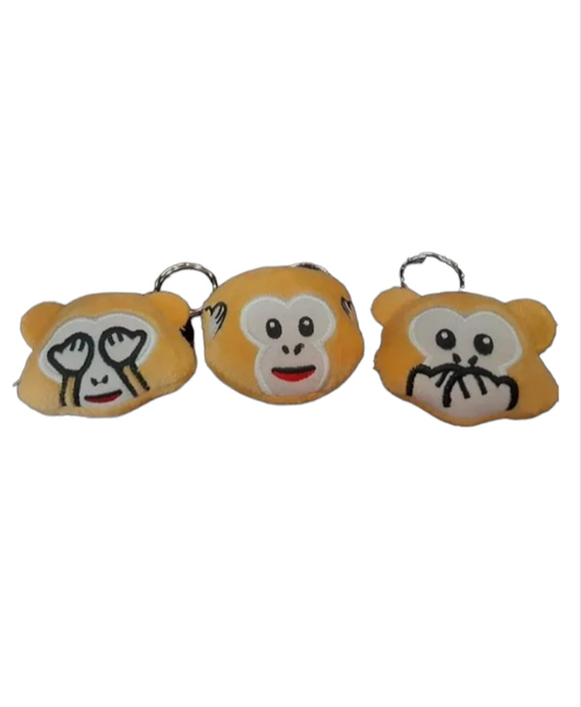 Wise Monkeys Keychain Set