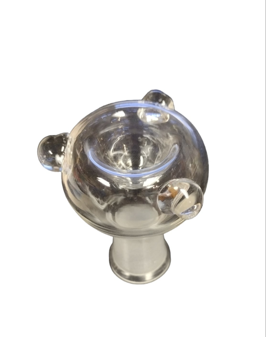 Female Clear Glass On Glass Bowl