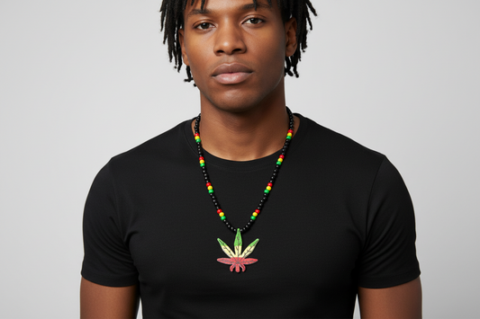 Leaf Me Be - Rasta Vibes Necklace