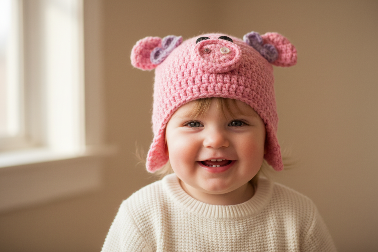 Hog Wild Snuggle Snout Beanie