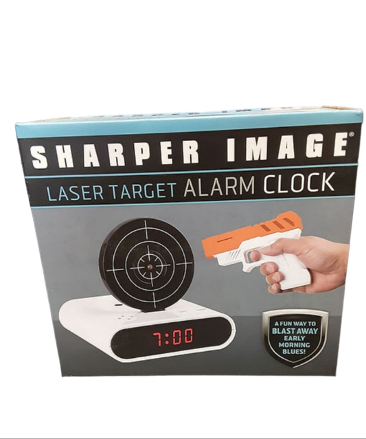 Bullseye Blaster: Laser Target Alarm Clock