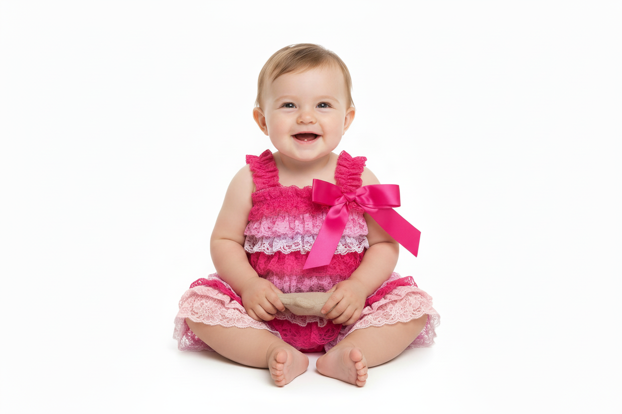 Multi colored petti rompers