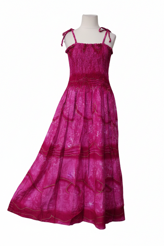 Rosy Reverie - Kids Festival-Ready Flutter Dress