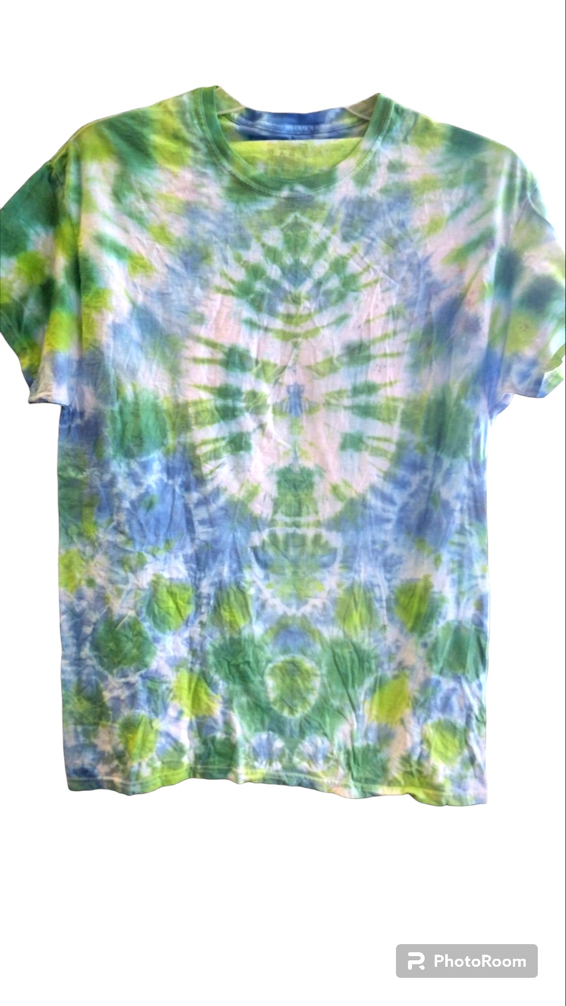 Green and Blue Tie Dye T-shirt