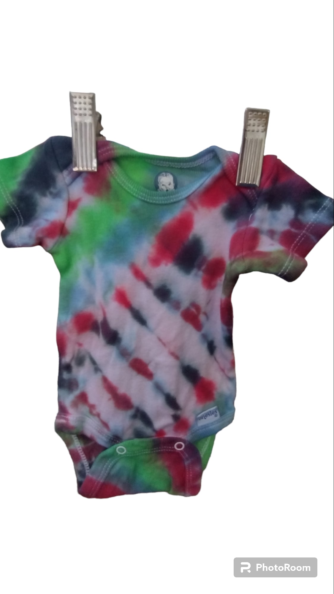 Diagonal Tie Dye Onesie