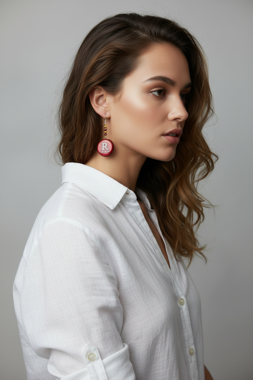 Tipsy Trinkets – Recycled Bottle Cap Earrings