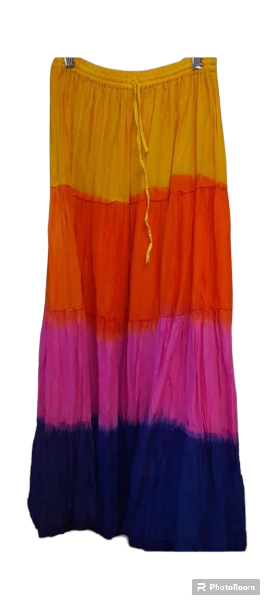 Tiered Color Hippie Skirt