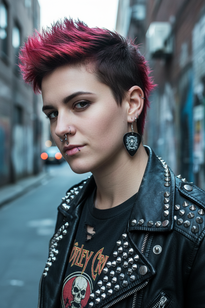 Shred to Death – Rock ‘n’ Roll Guitar Pick Earrings