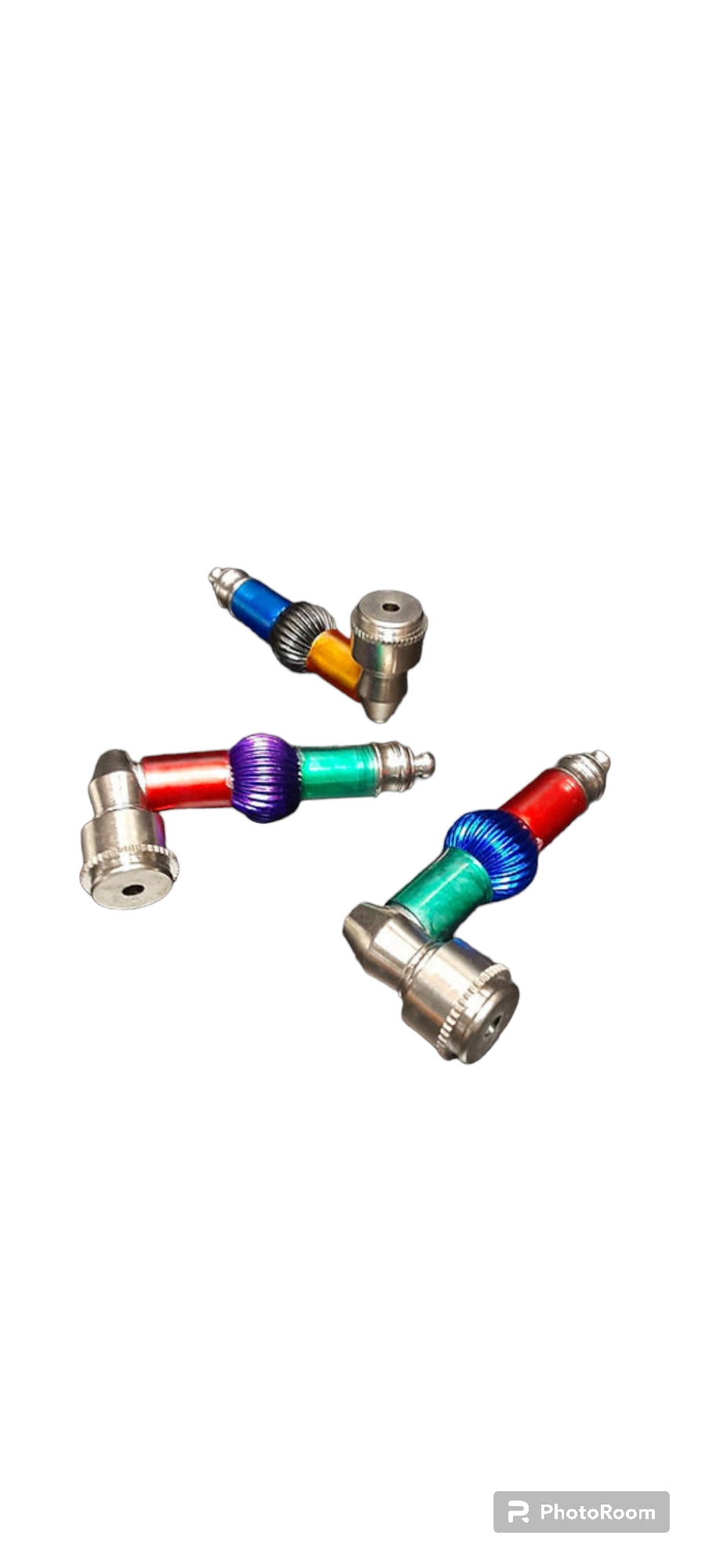 Tri Color Metal Pipes