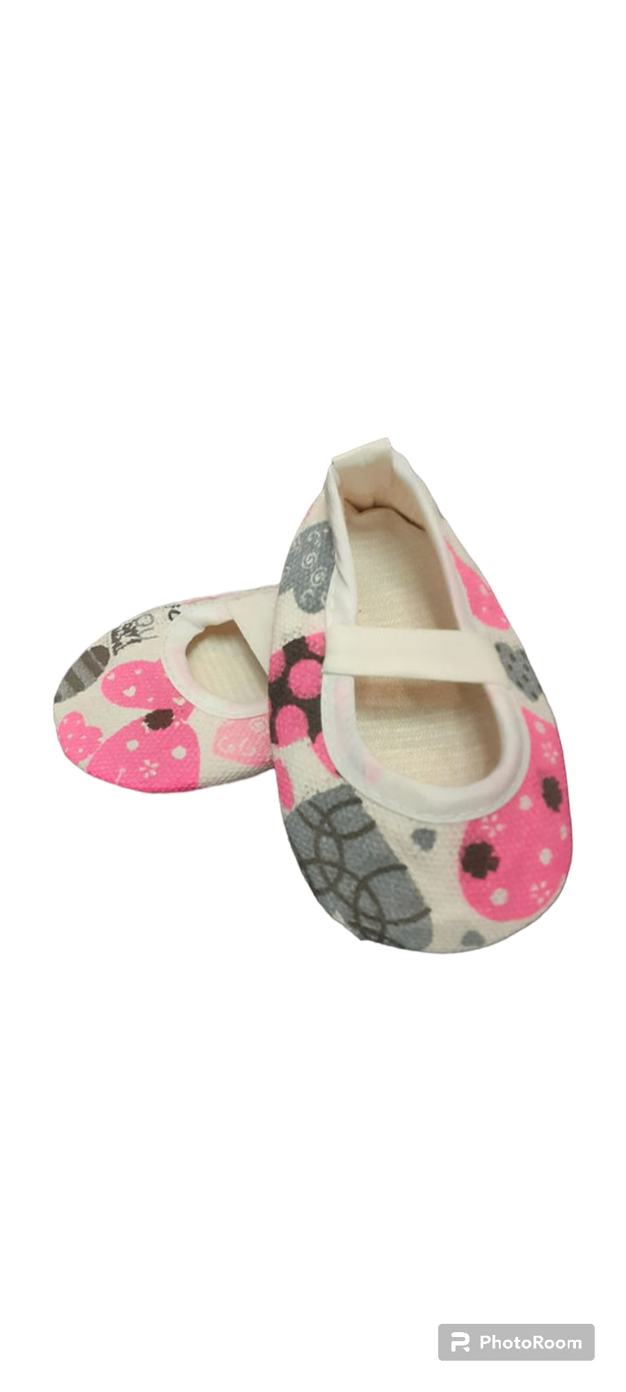 Pink & Grey Baby Shoes