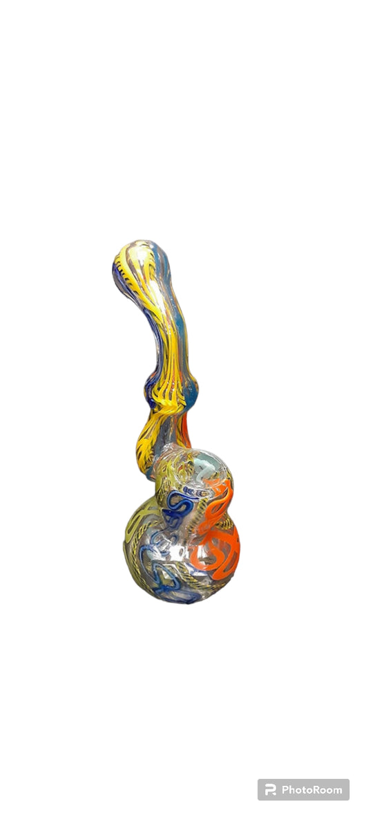 Medium glass bubbler