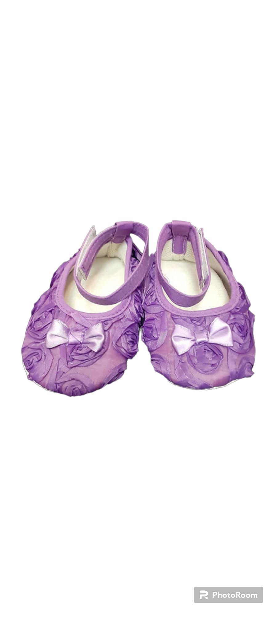 Purple Flower Baby Shoes