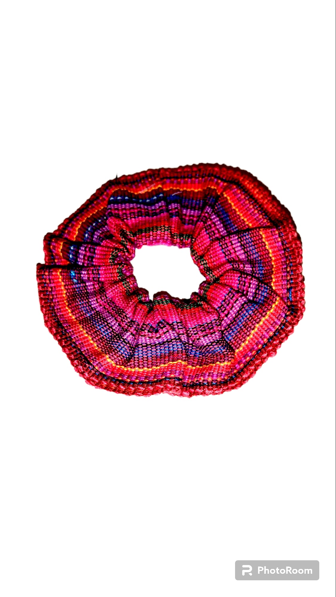 Guatemala Cotton Hair Scrunchies Tie Elastic Woven Multicolored