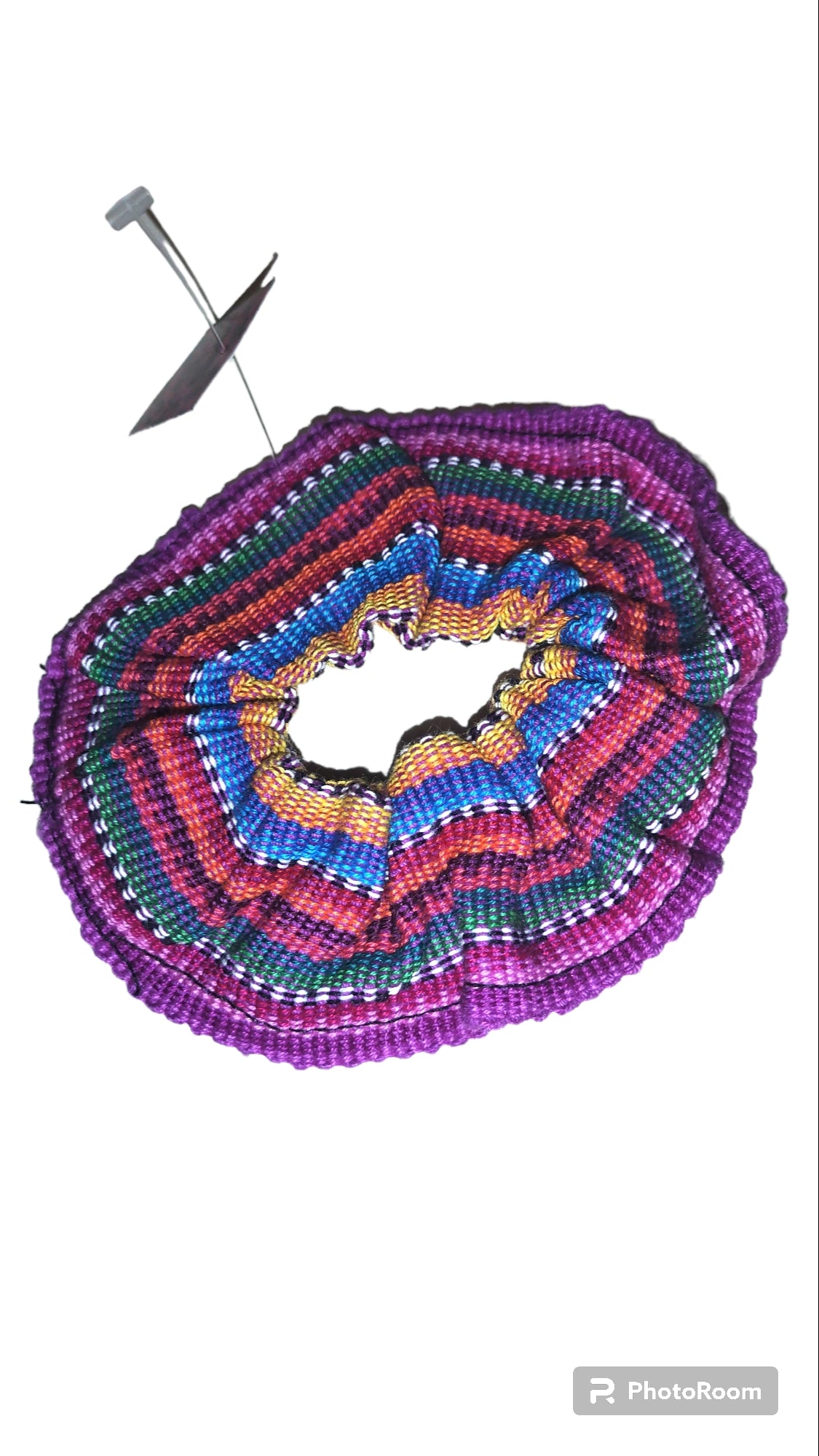 Guatemala Cotton Hair Scrunchies Tie Elastic Woven Multicolored