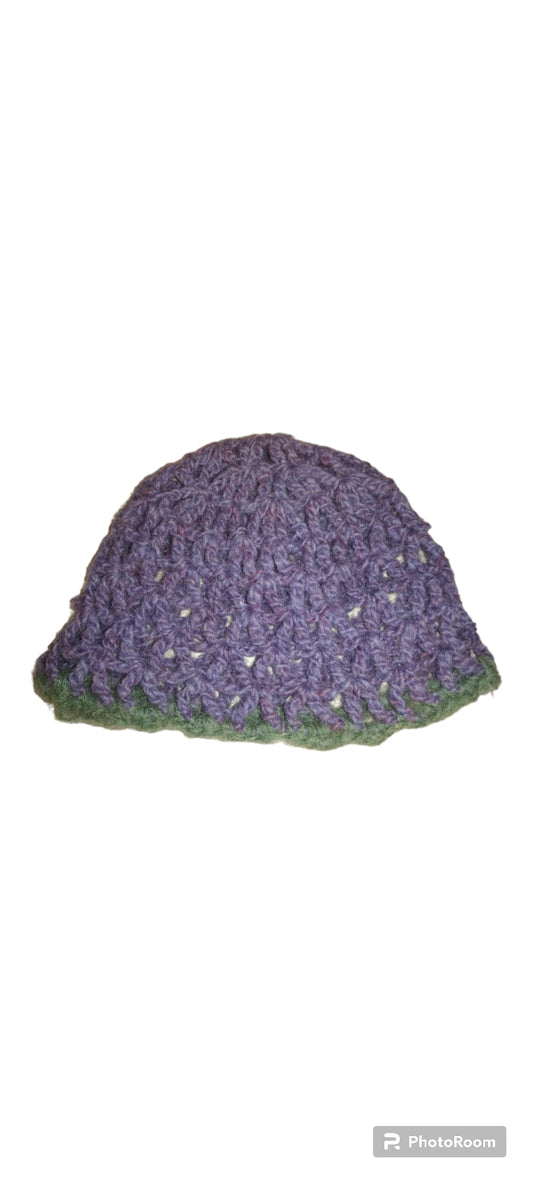 Purple wool hat