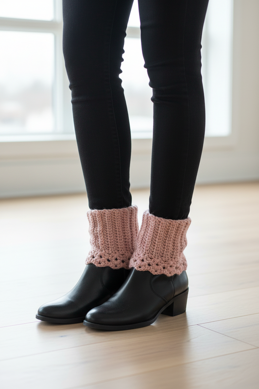 Blush Aura Boot Cuffs