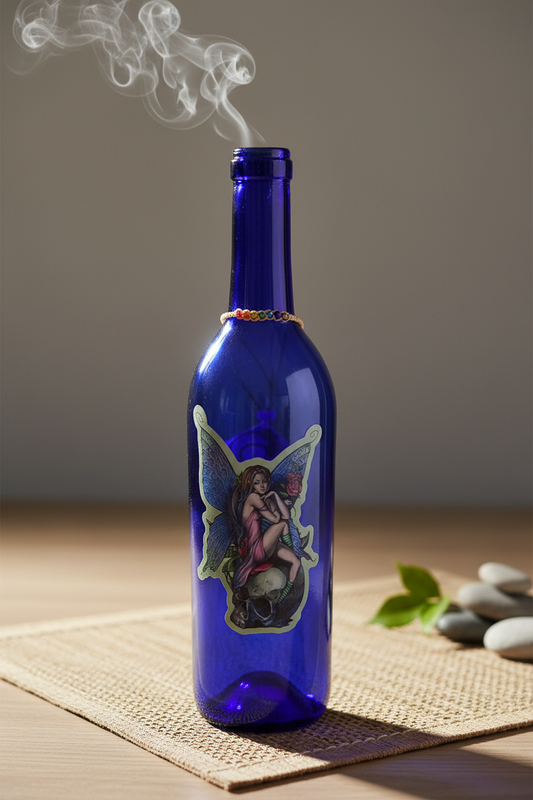 Mystic Mischief – Fairy Glass Incense Burner Bottle