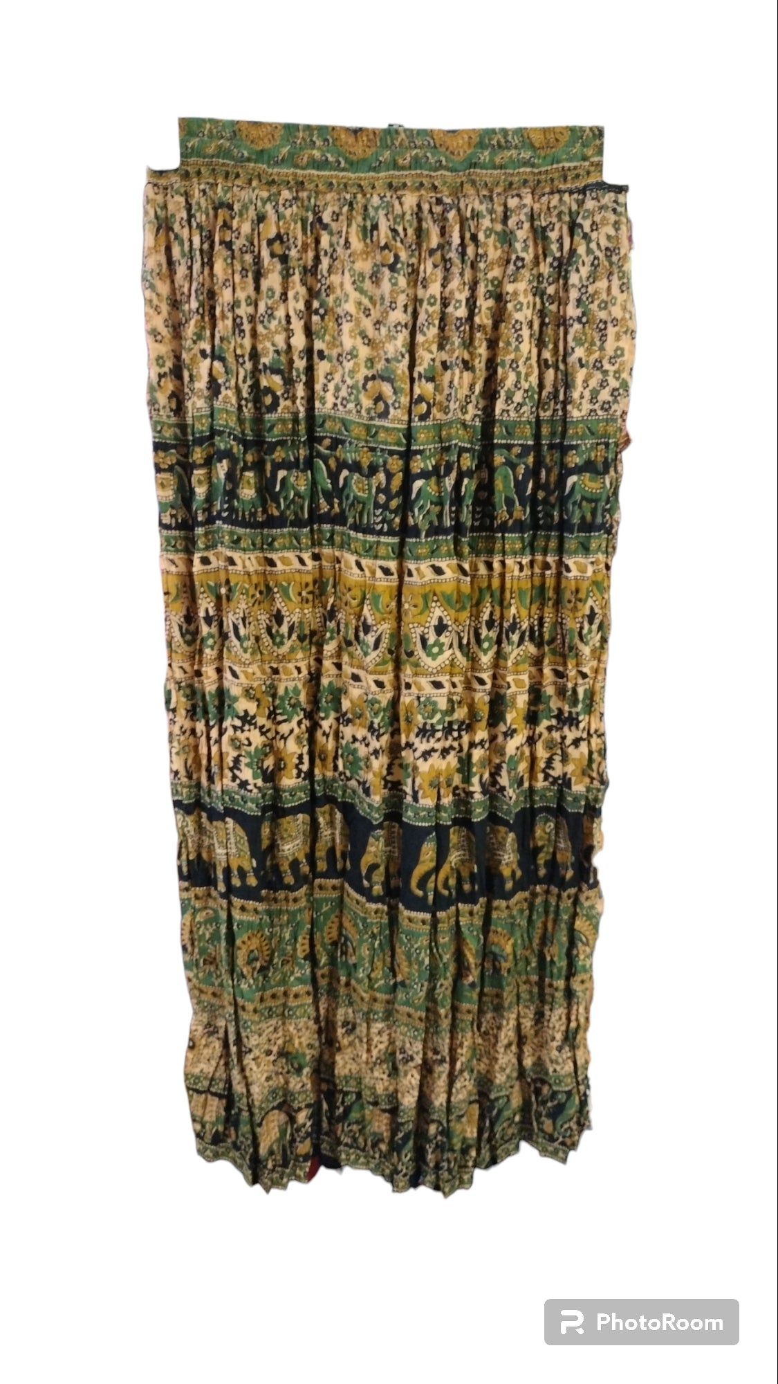 Medium Crinkle Rayon Long Skirts