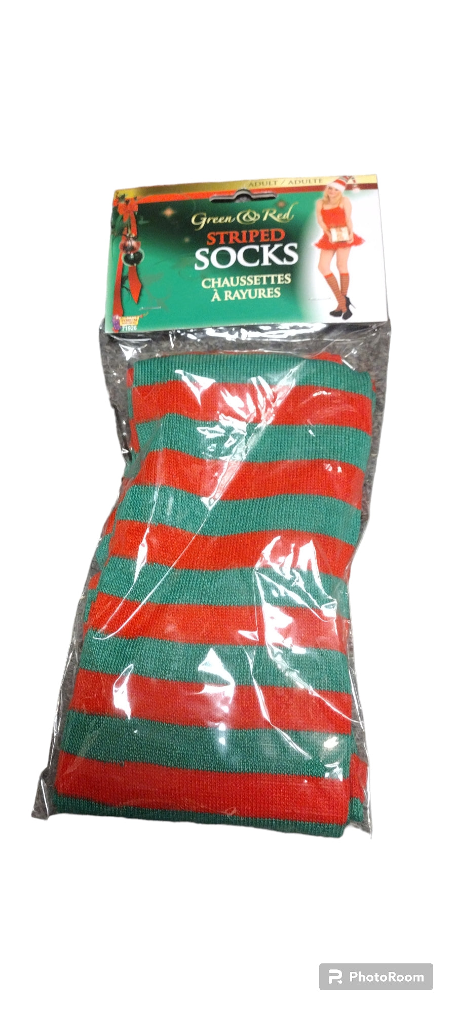 Tall Striped Novelty Socks