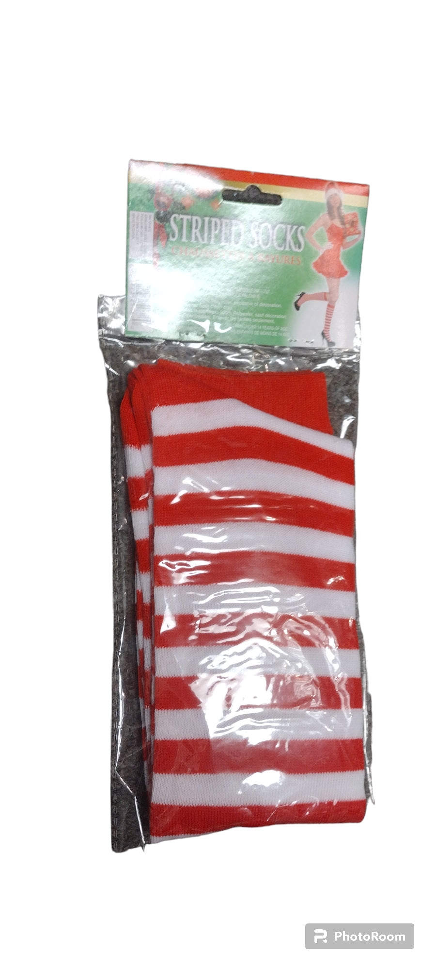 Tall Striped Novelty Socks