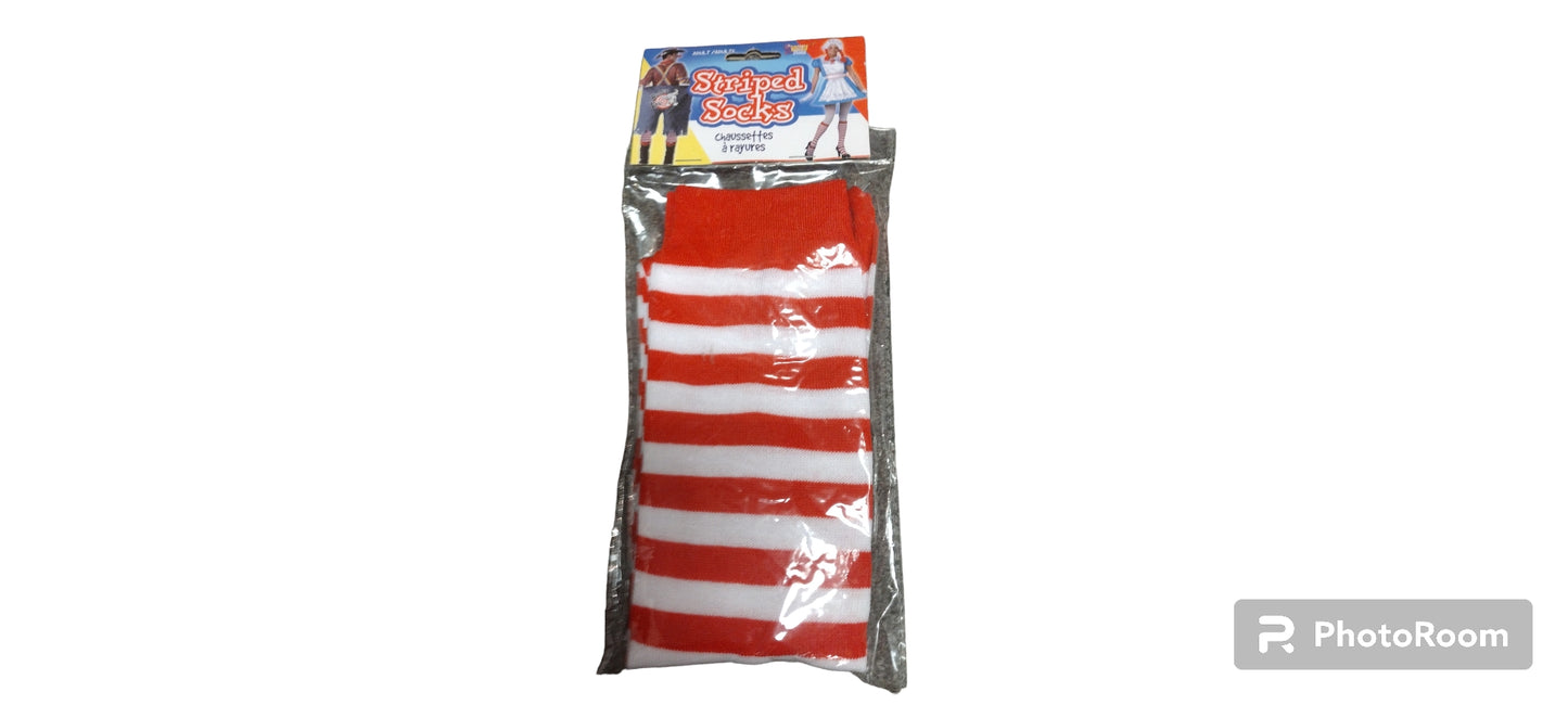 Tall Striped Novelty Socks