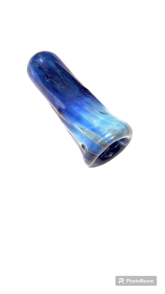 Blown Glass Chillum Pipe