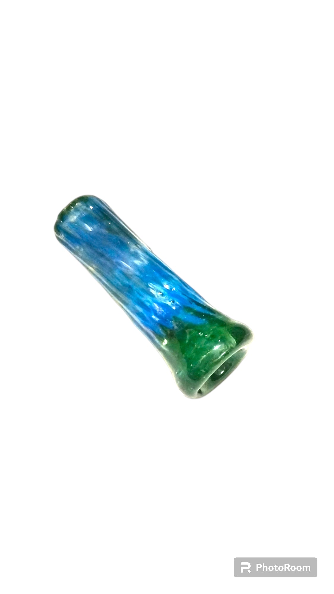 Blown Glass Chillum Pipe