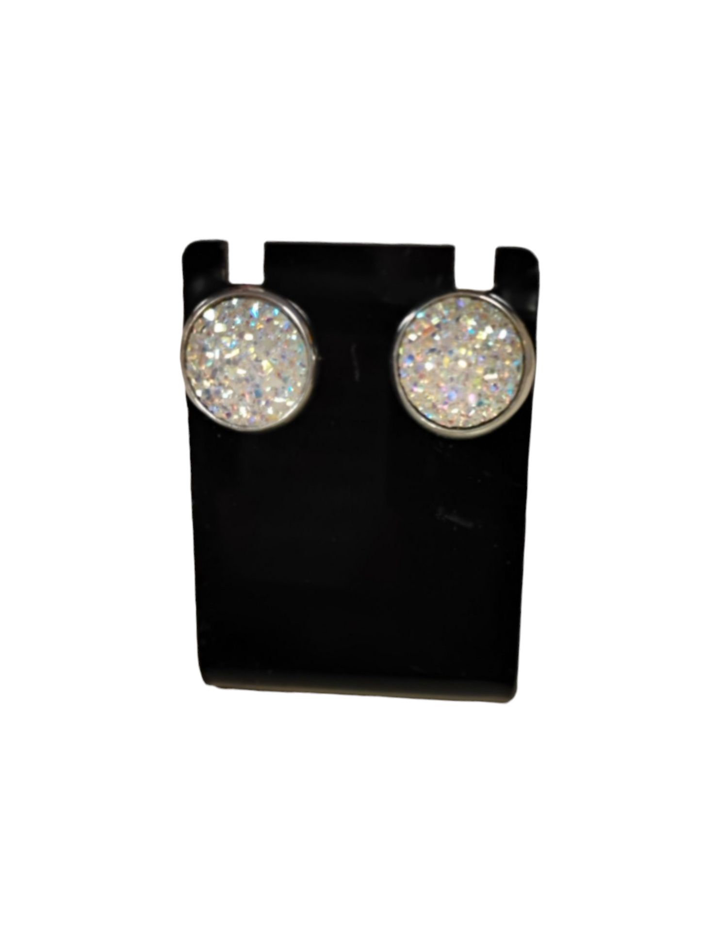 Druzy Glittery Stud Earrings