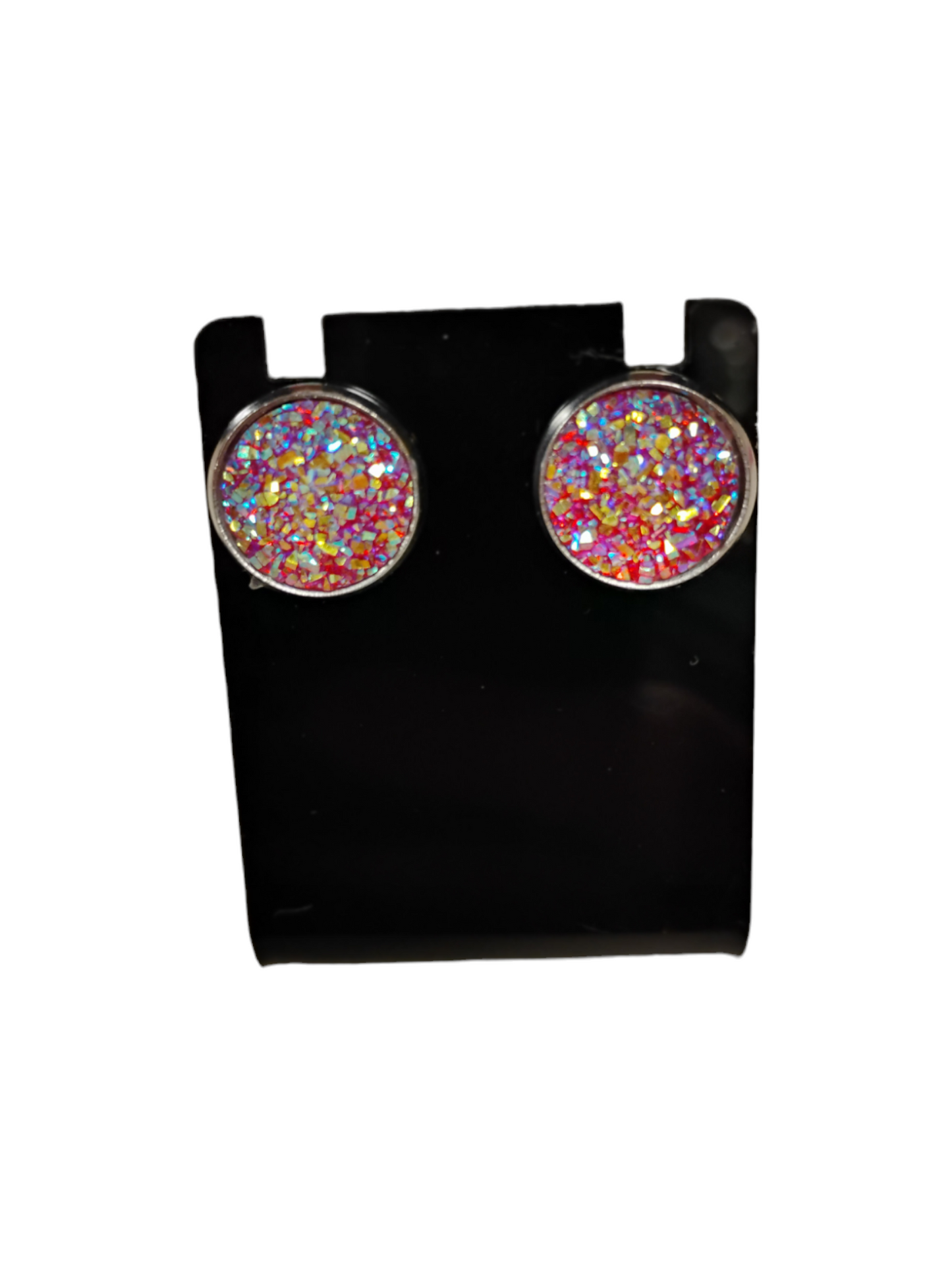 Druzy Glittery Stud Earrings