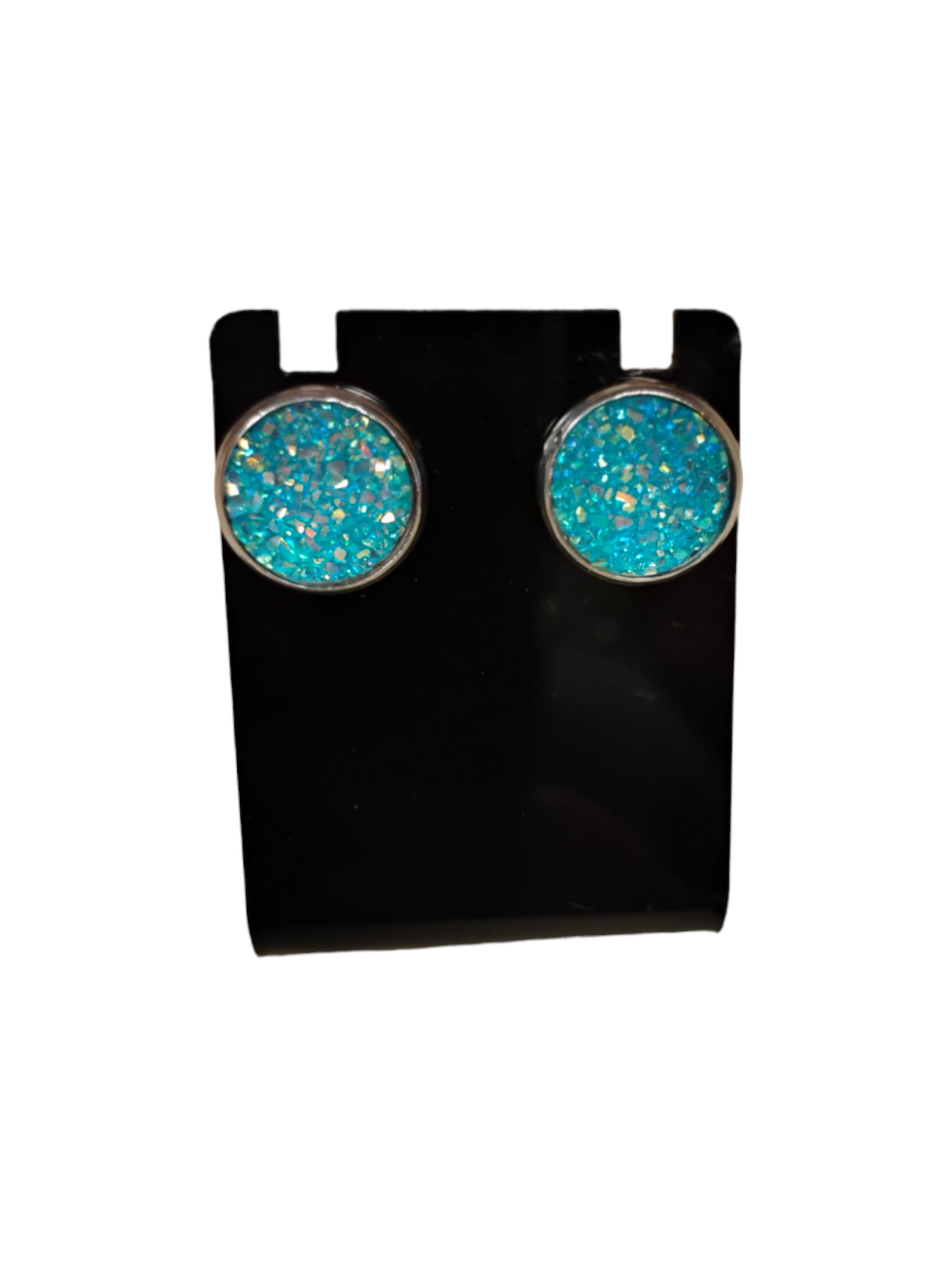 Druzy Glittery Stud Earrings