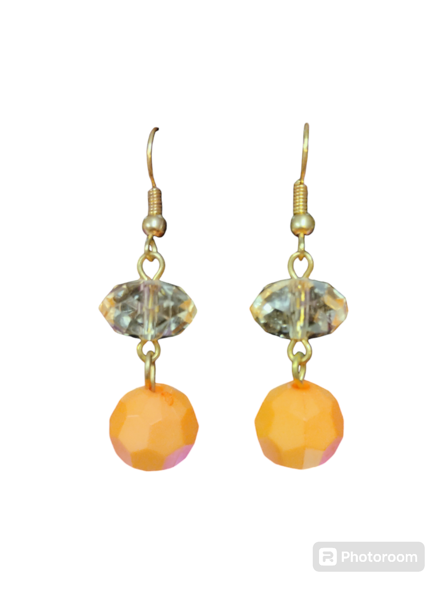 Peachy Gold Earring Set