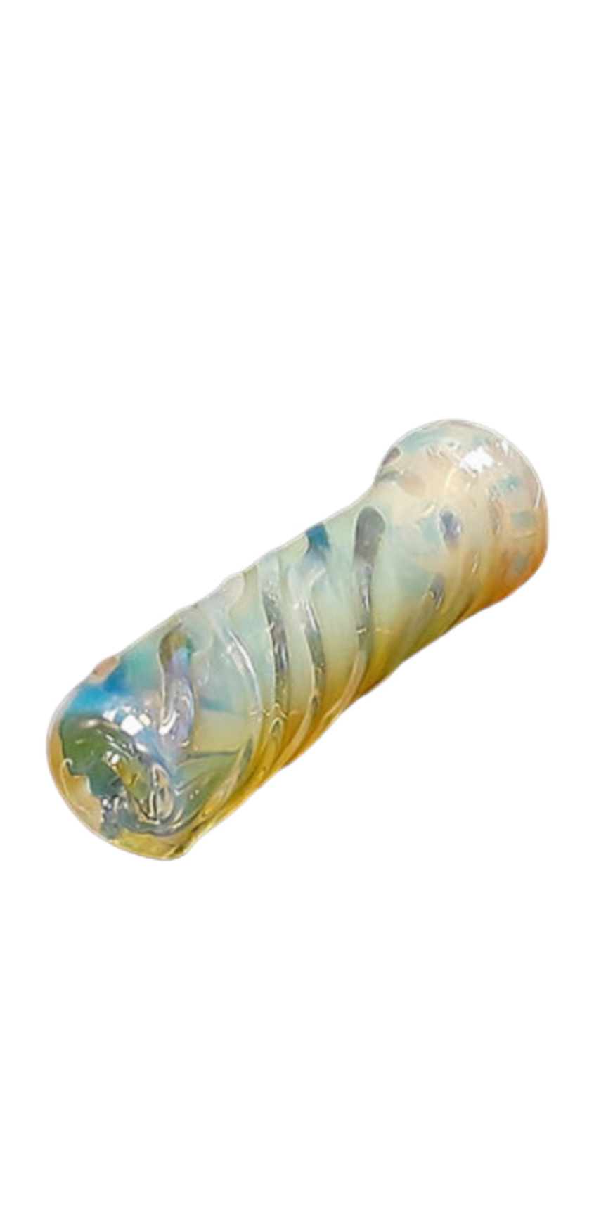 Blown Glass Chillum Pipe