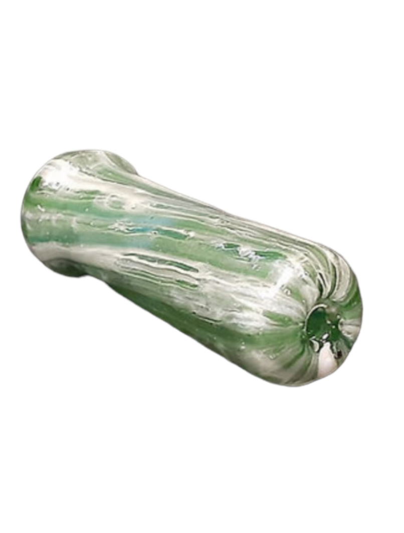 Blown Glass Chillum Pipe