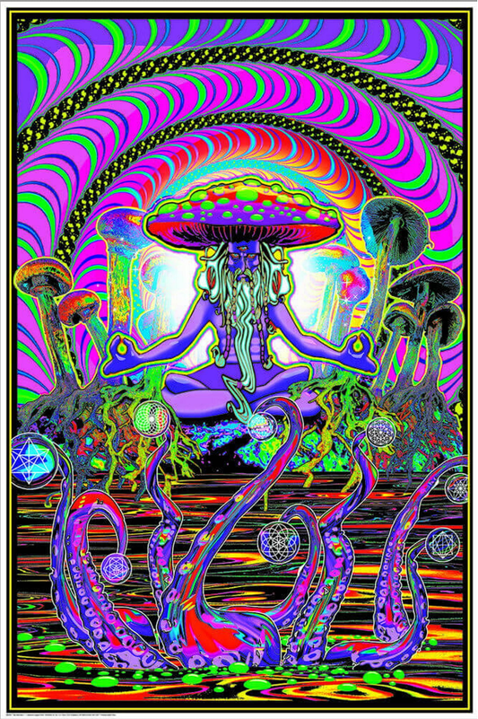 The Shroomer Blacklight Poster